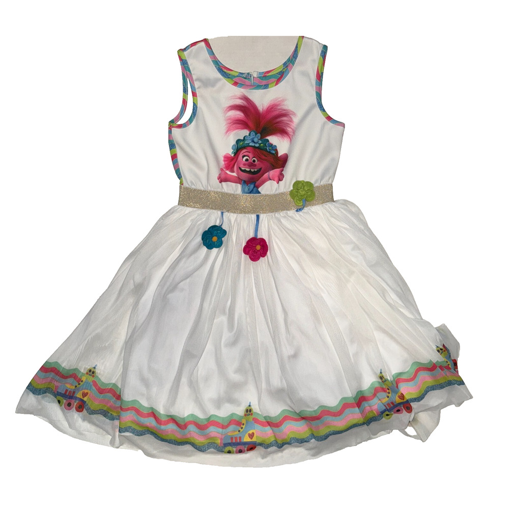 Pippa & Julie x DreamWorks Trolls Girl Size 8 Dress Whimsical Colorful Party